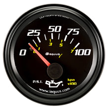 Load image into Gallery viewer, 2.0 Dia Oil Pressure Gauge Black  0-100psi