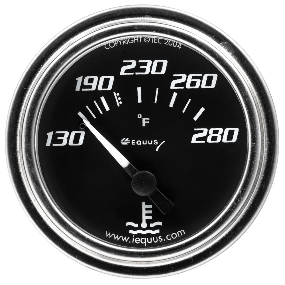 2.0 Dia Water Temp Gauge Chrome  130-280