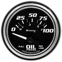 Load image into Gallery viewer, 2.0 Dia Oil Pressure Gauge Chrome  0-100psi