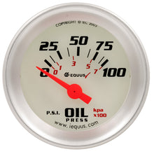 Load image into Gallery viewer, 1-1/2 Dia Oil Pressure Gauge Silver  0-100psi