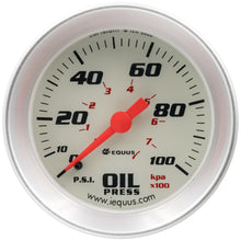 Load image into Gallery viewer, 2.0 Dia Oil Pressure Gauge Silver  0-100psi