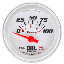 Load image into Gallery viewer, 2.0 Dia Oil Pressure Gauge Silver  0-100psi