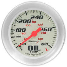 Load image into Gallery viewer, 2-5/8 Dia Oil Temp Gauge Silver  130-280