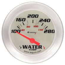 Load image into Gallery viewer, 2-5/8 Dia Water Temp Gauge Silver  100-280