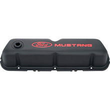 Load image into Gallery viewer, Black Steel Valve Cover Set w/Mustang Logo