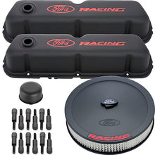 Load image into Gallery viewer, Engine Dress up Kit Black w/Ford Racing Logo