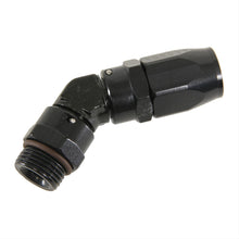 Load image into Gallery viewer, 10an 45-Deg to 12AN ORB Male Hose End Black