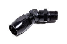 Load image into Gallery viewer, #10 45 Deg  x 1/2 MPT Hose End Black