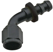 Load image into Gallery viewer, Hose Fitting #6 60 Deg Push Lock Black