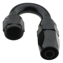 Load image into Gallery viewer, Hose Fitting #8 180 Deg. to #6 Hose Black