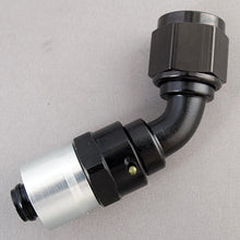 Load image into Gallery viewer, #16 45-Deg Crimp Hose Fitting