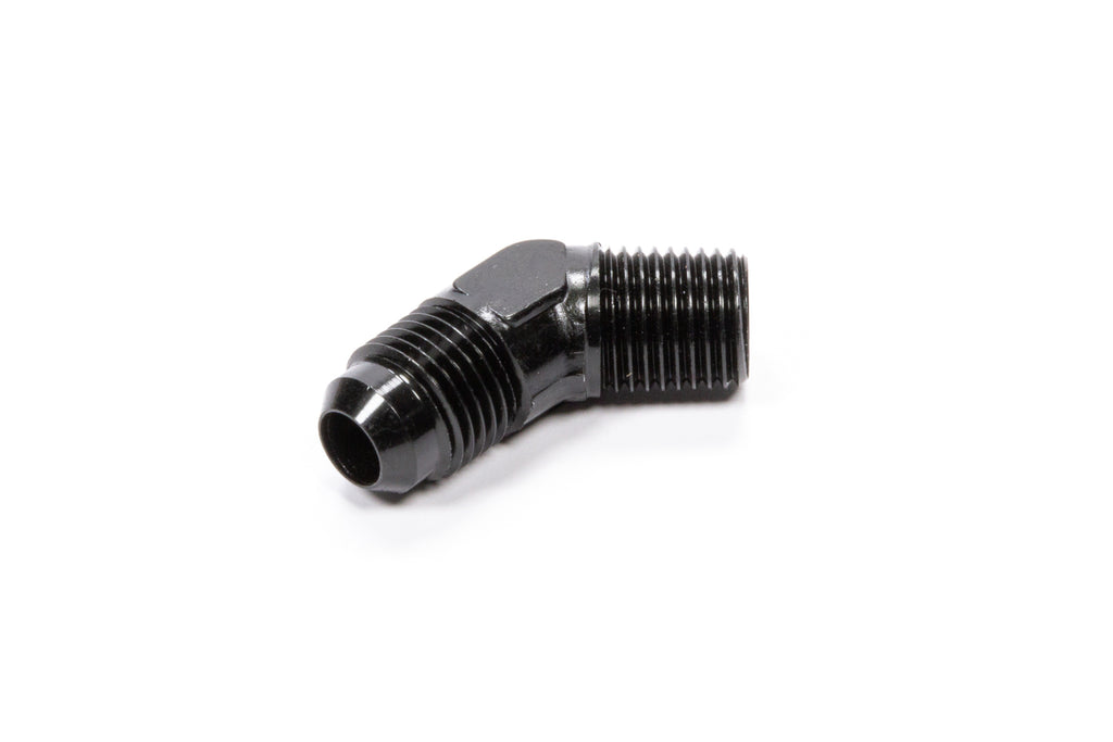 45 Deg Adapter Fitting #8 x 3/8 MPT Black