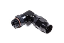 Load image into Gallery viewer, Hose Fitting #6 90 Deg to #6 ORB PTFE Black