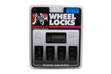 Load image into Gallery viewer, 4 Wheel Locks 12mm x 1.5 Black Chrome