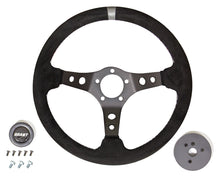 Load image into Gallery viewer, Suede Racing Steering Wheel w/Center Marker