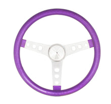 Load image into Gallery viewer, Steering Wheel Mtl Flake Purple/Spoke Chrm 13.5