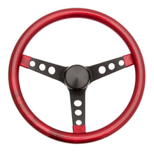 Load image into Gallery viewer, Steering Wheel Mtl Flake Red/Spoke Blk 15