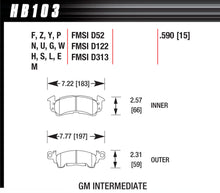 Load image into Gallery viewer, Brake Pad GM D-52 Blue Pad