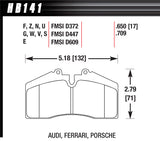 BRAKE PAD 96-98 PORSCHE FRONT AND REAR DTC-60