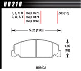 Brake Pad Front Honda Blue Compound