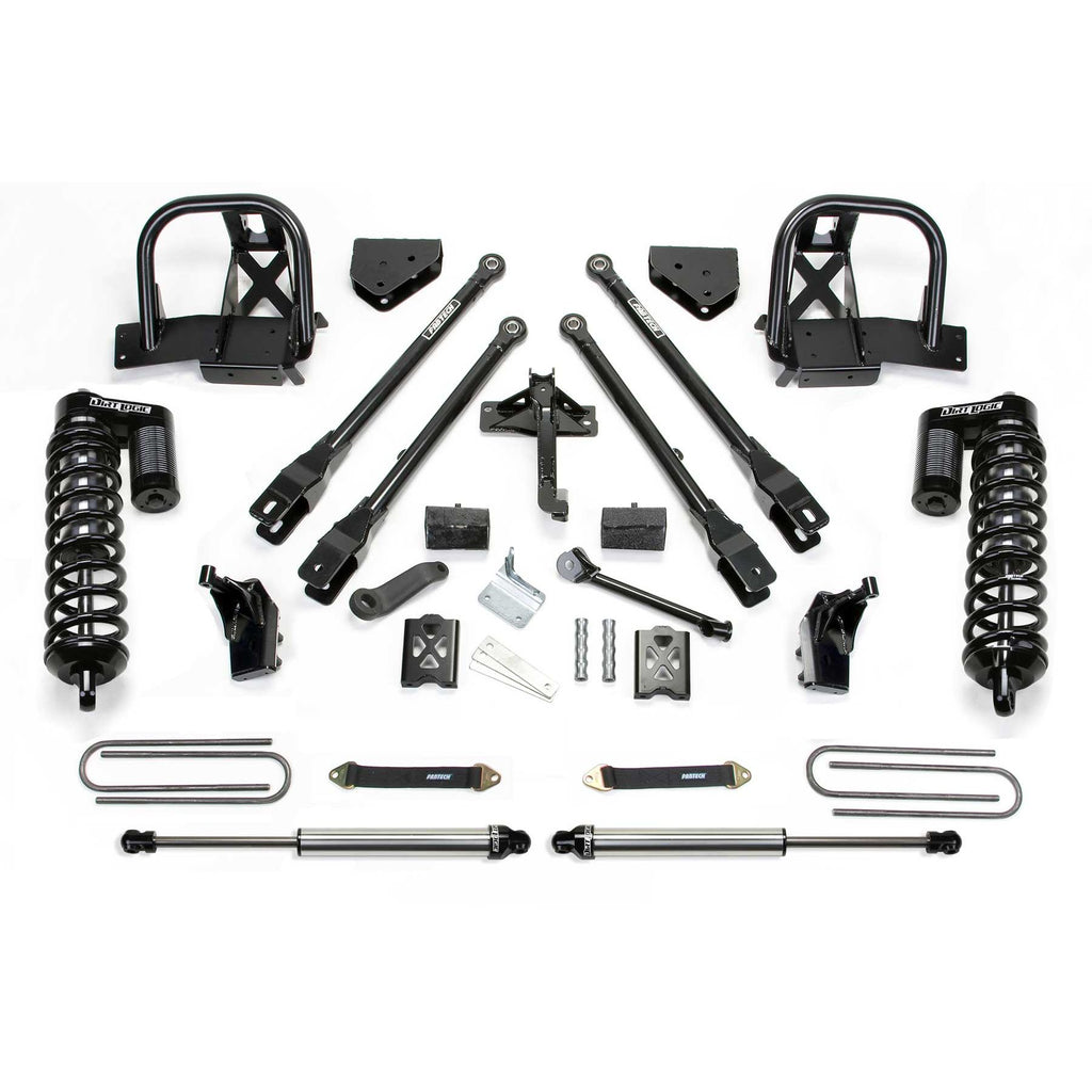 Fabtech 6" 4LINK SYS W/DLSS 4.0 C/O & RR DLSS 05-07 FORD F250 4WD W/O FACTORY OVERLOAD