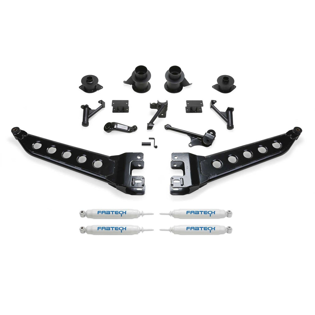 Fabtech 5" RADIUS ARM KIT W/PERF SHKS 2014-18 RAM 2500 4WD