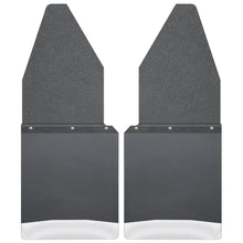 Load image into Gallery viewer, Kick Back Mud Flaps 12&quot; Wide - Black Top and Stainless Steel Weight