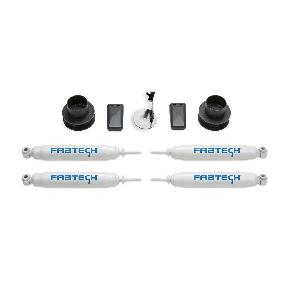 Fabtech 2.5 in. COIL SPCR KIT W/PERF SHKS 2019-21 RAM 2500 4WD