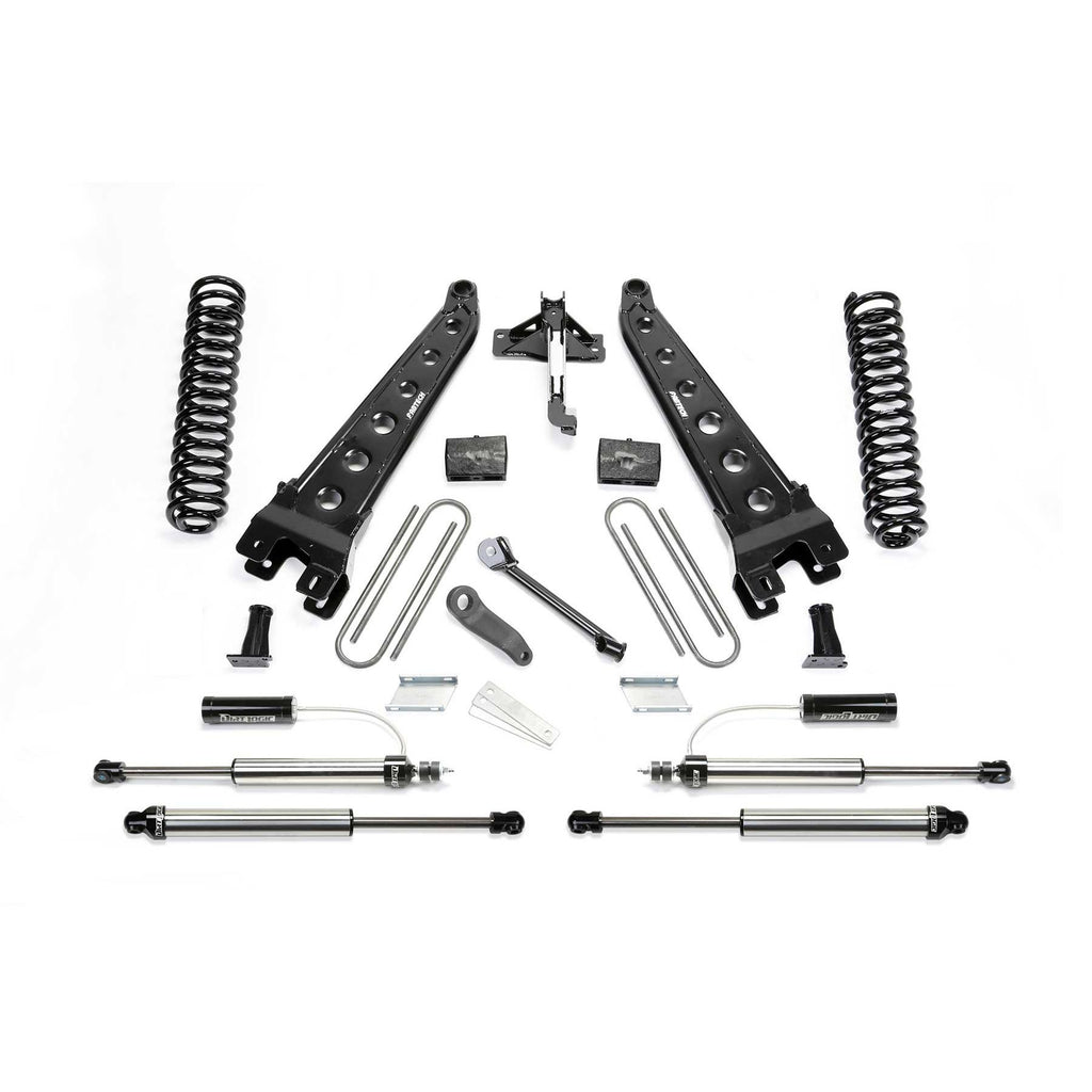 Fabtech 4" RAD ARM SYS W/COILS & 2.25 DL RESI FRT AND DL RR SHKS 17-21 FORD F250/350 4WD