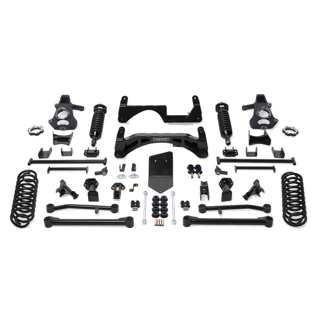 Fabtech 6" PERF SYS W/ DL 2.5 & 2.25 07-14 GM K1500 SUV 4WD W/O AUTORIDE