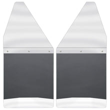 Load image into Gallery viewer, Kick Back Mud Flaps 12&quot; Wide - Stainless Steel Top and Weight