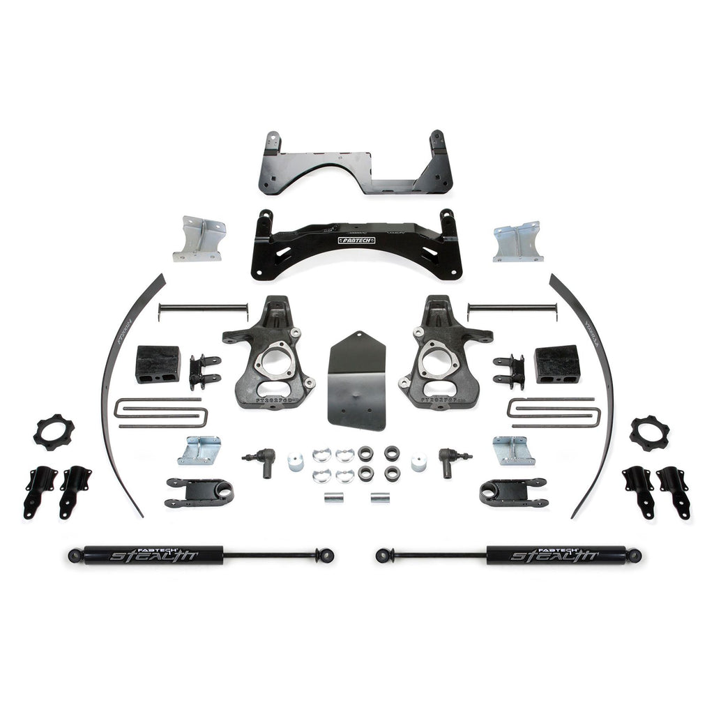 Fabtech 6" BASIC SYS W/ STEALTH 14-18 GM K1500 P/U W/ OE ALM OR STMP STL UCA