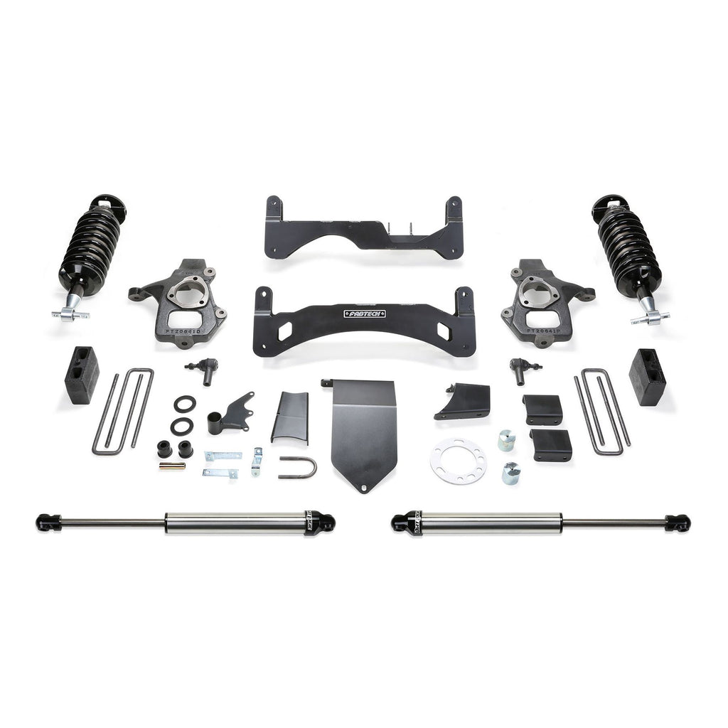 Fabtech 6" PERF SYS G2 W/DL 4.0 & 2.25 14-18 GM C/K1500 P/U W/ OE ALM OR STMP STL UCA